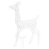 NNEVL Acrylic Reindeer Family Christmas Decoration 300 LED Warm White