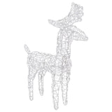 NNEVL Reindeers & Sleigh Christmas Decoration 160 LEDs 130 cm Acrylic
