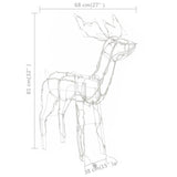 NNEVL 3 Piece Christmas Light Display Reindeers 229 LEDs
