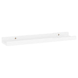 NNEVL Wall Shelves 2 pcs High Gloss White 40x9x3 cm