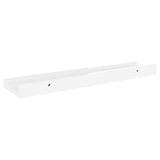 NNEVL Wall Shelves 2 pcs High Gloss White 40x9x3 cm