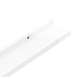 NNEVL Wall Shelves 2 pcs High Gloss White 40x9x3 cm