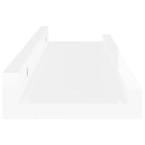 NNEVL Wall Shelves 2 pcs High Gloss White 40x9x3 cm