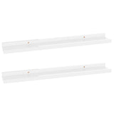 NNEVL Wall Shelves 2 pcs High Gloss White 60x9x3 cm