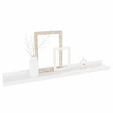 NNEVL Wall Shelves 2 pcs High Gloss White 60x9x3 cm