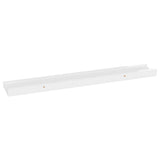 NNEVL Wall Shelves 2 pcs High Gloss White 60x9x3 cm