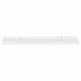 NNEVL Wall Shelves 2 pcs High Gloss White 60x9x3 cm