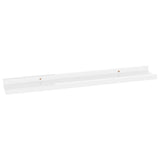 NNEVL Wall Shelves 2 pcs High Gloss White 60x9x3 cm