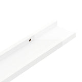 NNEVL Wall Shelves 2 pcs High Gloss White 60x9x3 cm
