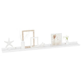 NNEVL Wall Shelves 2 pcs High Gloss White 100x9x3 cm