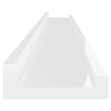 NNEVL Wall Shelves 2 pcs High Gloss White 100x9x3 cm