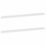 NNEVL Wall Shelves 2 pcs High Gloss White 115x9x3 cm