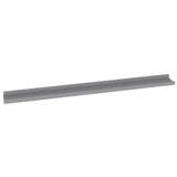 NNEVL Wall Shelves 2 pcs Grey 100x9x3 cm