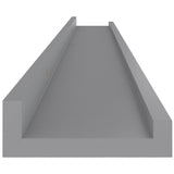 NNEVL Wall Shelves 2 pcs Grey 100x9x3 cm