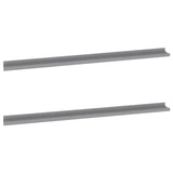 NNEVL Wall Shelves 2 pcs Grey 115x9x3 cm