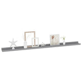 NNEVL Wall Shelves 2 pcs Grey 115x9x3 cm