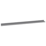 NNEVL Wall Shelves 2 pcs Grey 115x9x3 cm