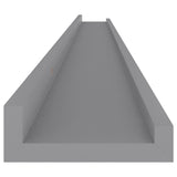 NNEVL Wall Shelves 2 pcs Grey 115x9x3 cm