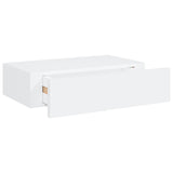 NNEVL Wall-mounted Drawer Shelf White 40x23.5x10cm MDF