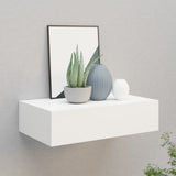 NNEVL Wall-mounted Drawer Shelf White 40x23.5x10cm MDF