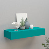 NNEVL Wall-mounted Drawer Shelf Blue 60x23.5x10cm MDF