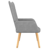 NNEVL Relaxing Chair Light Grey Fabric