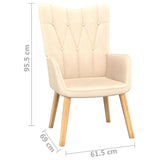 NNEVL Relaxing Chair Cream Fabric