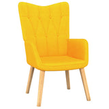 NNEVL Relaxing Chair Mustard Yellow Fabric