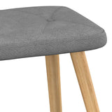 NNEVL Relaxing Chair with a Stool Dark Grey Fabric