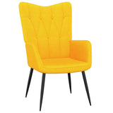 NNEVL Relaxing Chair Mustard Yellow Fabric