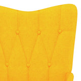 NNEVL Relaxing Chair Mustard Yellow Fabric
