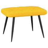 NNEVL Relaxing Chair with a Stool Mustard Yellow Fabric