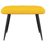 NNEVL Relaxing Chair with a Stool Mustard Yellow Fabric