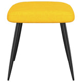 NNEVL Relaxing Chair with a Stool Mustard Yellow Fabric