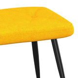 NNEVL Relaxing Chair with a Stool Mustard Yellow Fabric
