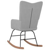 NNEVL Rocking Chair Light Grey Fabric