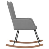 NNEVL Rocking Chair Dark Grey Fabric