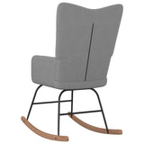 NNEVL Rocking Chair Dark Grey Fabric