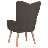 NNEVL Relaxing Chair Dark Grey Velvet