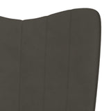 NNEVL Relaxing Chair Dark Grey Velvet