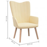 NNEVL Relaxing Chair Cream White Velvet