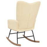 NNEVL Rocking Chair Cream White Velvet