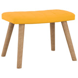 NNEVL Rocking Chair with a Stool Mustard Yellow Velvet