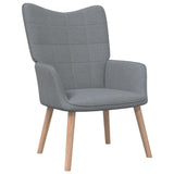 NNEVL Relaxing Chair Light Grey Fabric