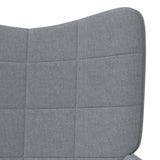 NNEVL Relaxing Chair Light Grey Fabric
