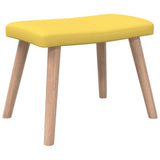 NNEVL Relaxing Chair with a Stool Mustard Yellow Fabric
