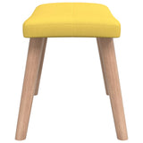NNEVL Relaxing Chair with a Stool Mustard Yellow Fabric
