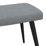 NNEVL Relaxing Chair with a Stool Light Grey Fabric