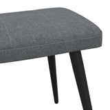 NNEVL Relaxing Chair with a Stool Dark Grey Fabric