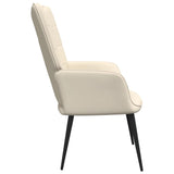 NNEVL Relaxing Chair with a Stool Cream Fabric